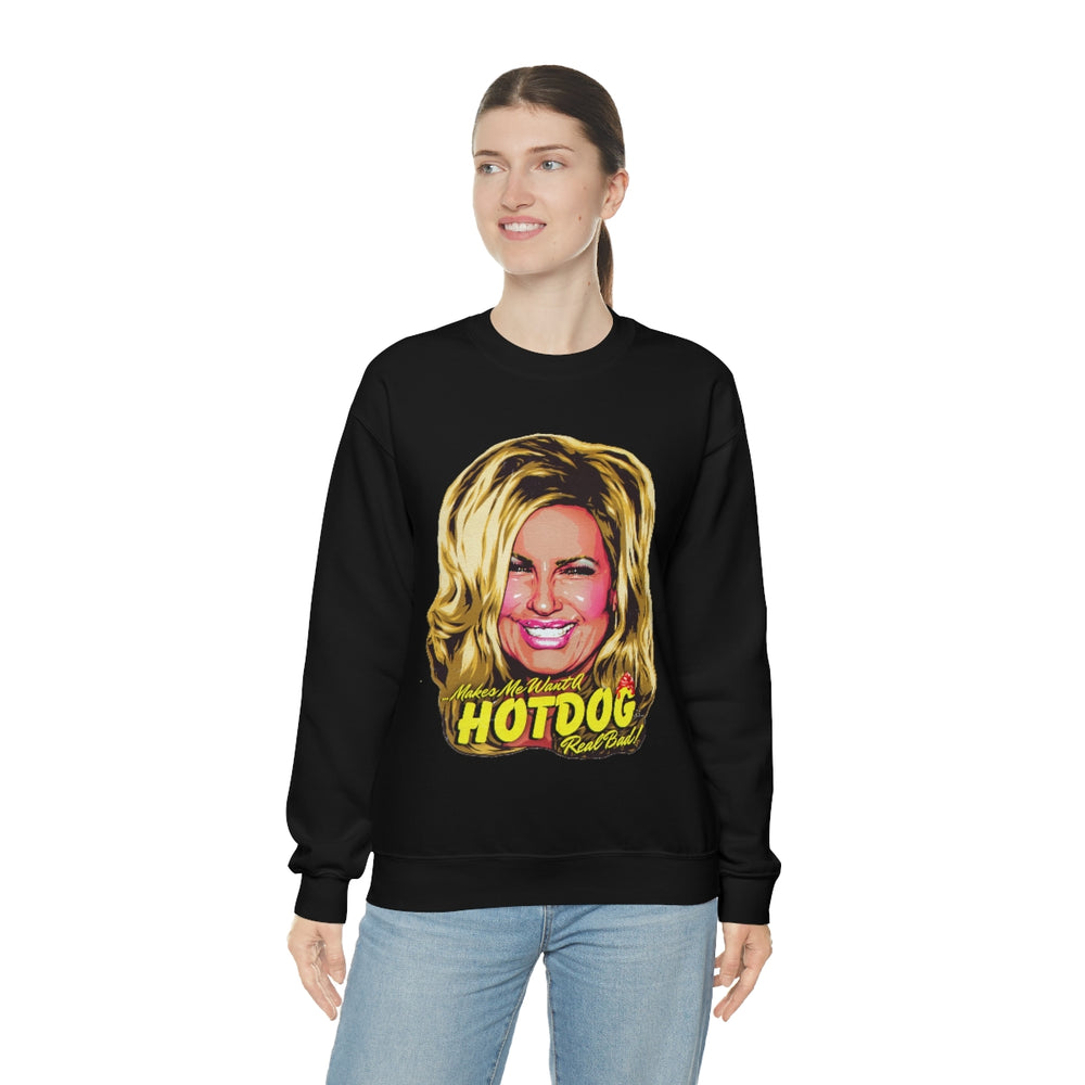 Makes Me Want A Hot Dog Real Bad! [Australian-Printed] - Unisex Heavy Blend™ Crewneck Sweatshirt