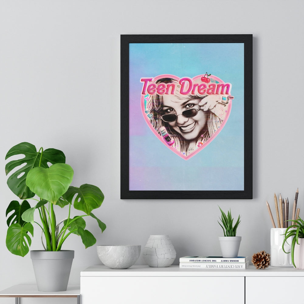 TEEN DREAM [Coloured BG] - Premium Framed Vertical Poster