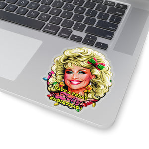 Have A Holly Dolly Christmas! - Kiss-Cut Stickers