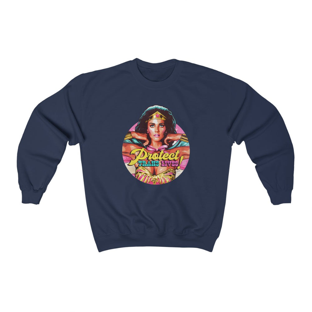 PROTECT TRANS LIVES - Unisex Heavy Blend™ Crewneck Sweatshirt