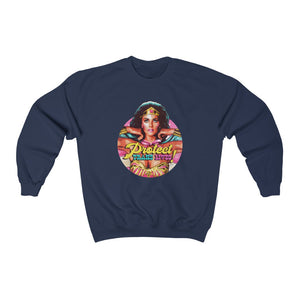 PROTECT TRANS LIVES - Unisex Heavy Blend™ Crewneck Sweatshirt