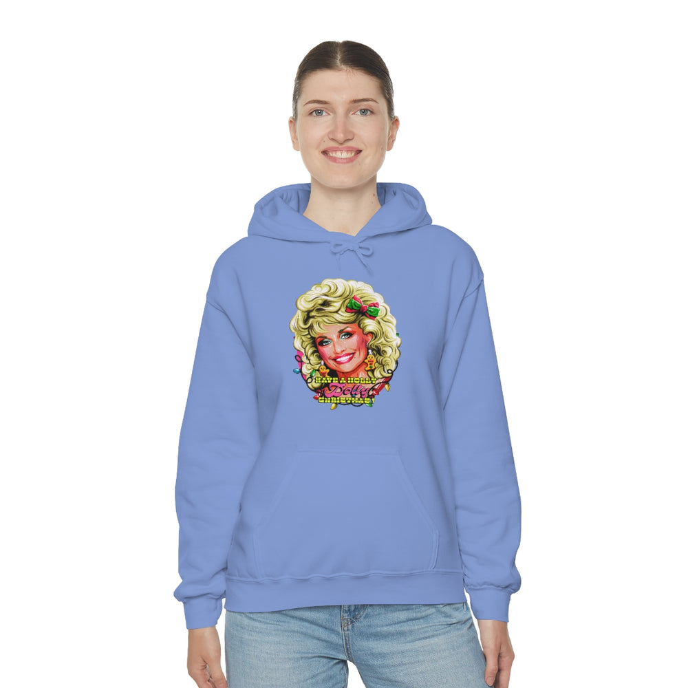 Have A Holly Dolly Christmas! - Unisex Heavy Blend™ Hooded Sweatshirt