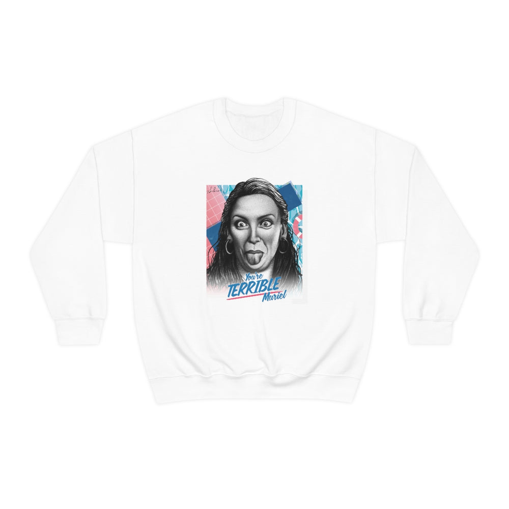 You're Terrible, Muriel [Australian-Printed] - Unisex Heavy Blend™ Crewneck Sweatshirt