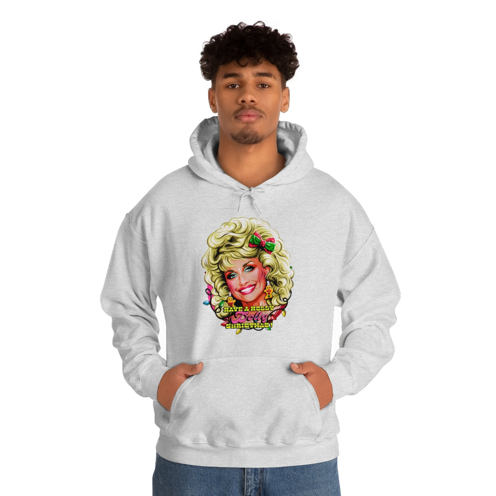 Have A Holly Dolly Christmas! - Unisex Heavy Blend™ Hooded Sweatshirt