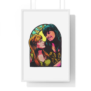 XENA X GABRIELLE - Premium Framed Vertical Poster