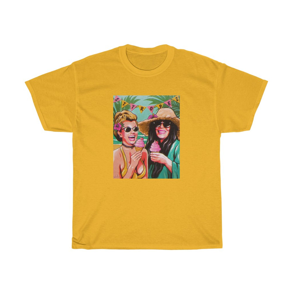 Ice Cream In St Tropez [Australian-Printed] - Unisex Heavy Cotton Tee