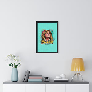 I am FILLED With Christ's Love! [Coloured BG] - Premium Framed Vertical Poster