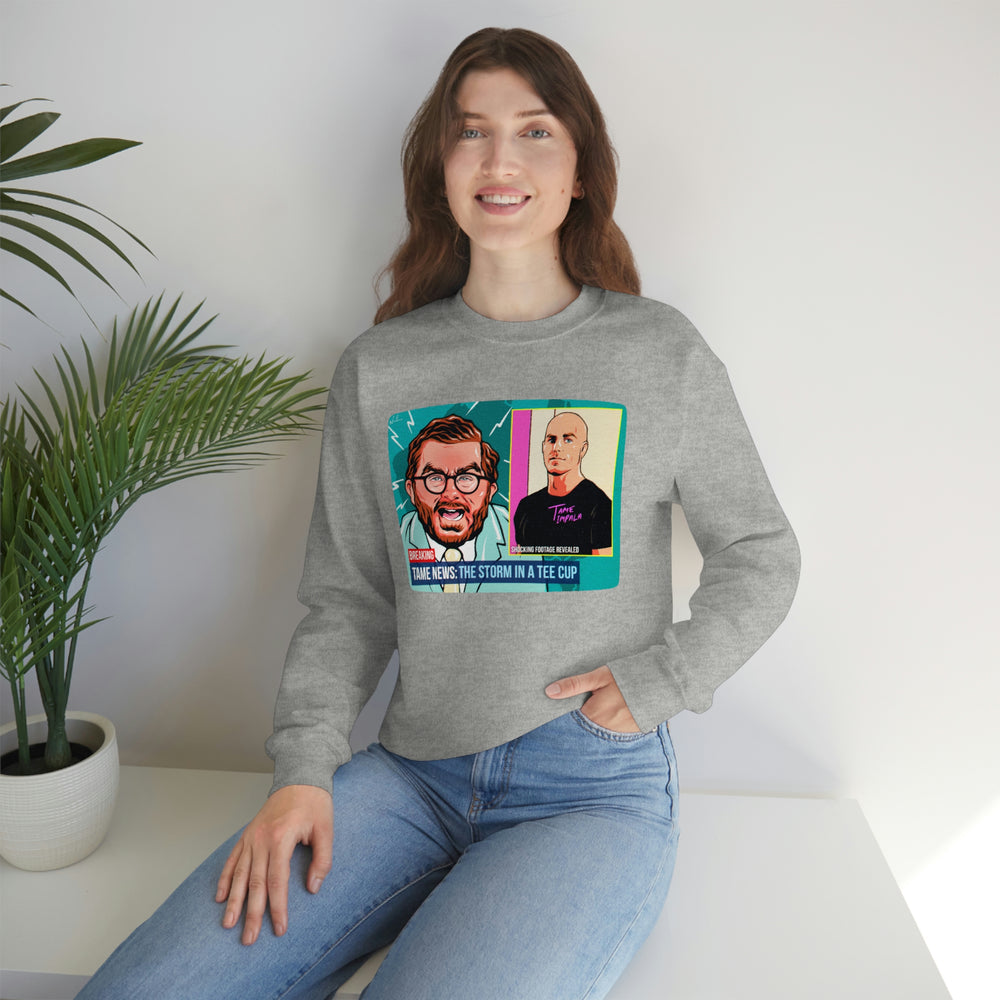 TAME NEWS [Australian-Printed] - Unisex Heavy Blend™ Crewneck Sweatshirt