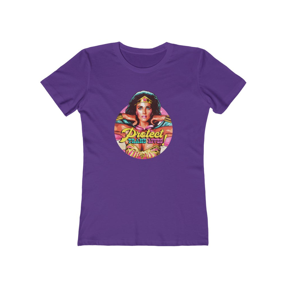 PROTECT TRANS LIVES - Women's The Boyfriend Tee