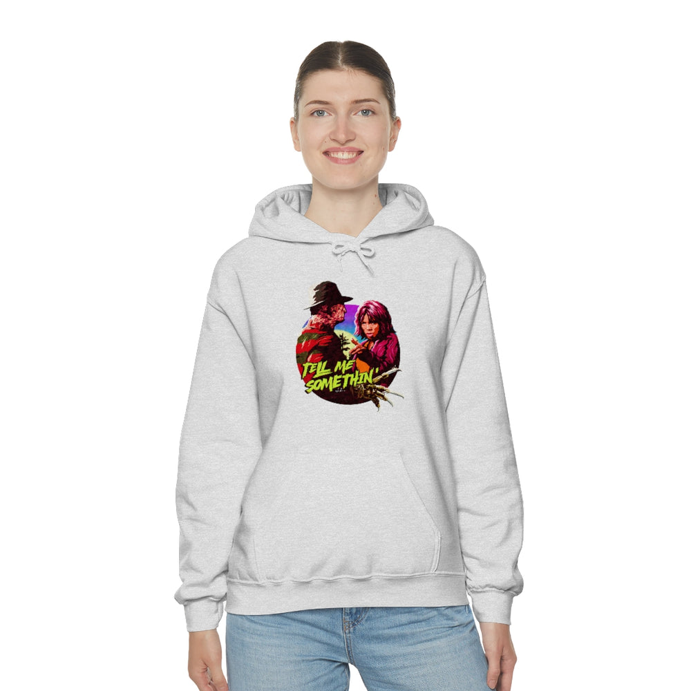 Tell Me Somethin' - Unisex Heavy Blend™ Hooded Sweatshirt