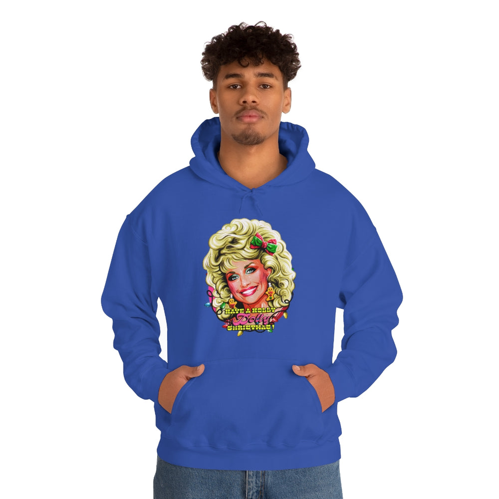 Have A Holly Dolly Christmas! - Unisex Heavy Blend™ Hooded Sweatshirt