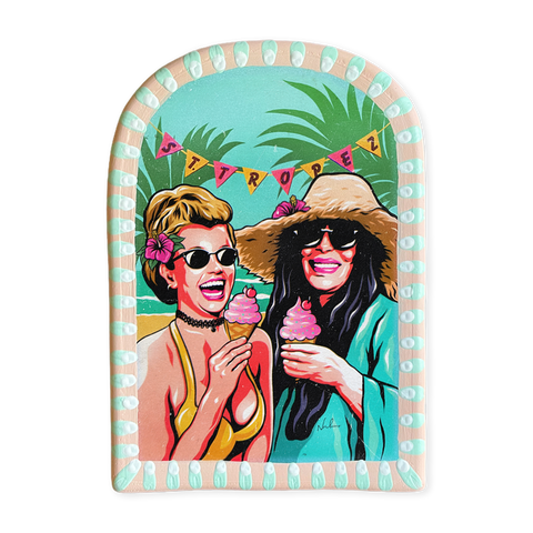 Ice Cream In St Tropez Arch Tile